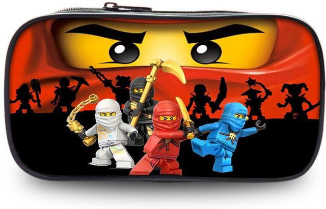 Ninjago Federmäppchen aus Nylon in Beige mit Reißverschluss - Bild 1