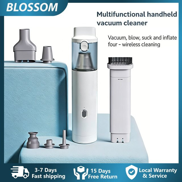 Blossom H1 Edge Kabelloser Handstaubsauger in Weiß mit 4000Pa Saugkraft für Haus und Auto - Bild 1