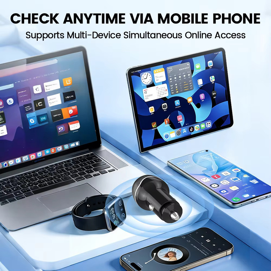 Peocke Auto-Ladegerät mit USB-C Schnellladung und GPS-Ortungsfunktion für iOS Find My App in Schwarz oder Weiß - Bild 4