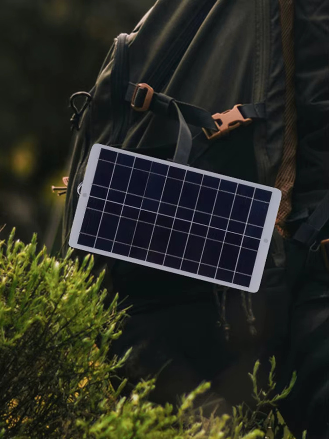 ALLOYSEED Solarpanel-Ladegerät mit 20W und USB/Typ-C-Ausgang, wasserdichtes Solarpanel für drahtlose Überwachungskameras - Bild 4