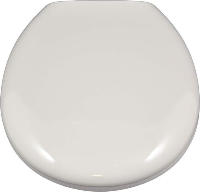 sanicomfort Base WC-Sitz mit Soft-Close Funktion in Weiß, ovale Form aus Kunststoff - Bild 1