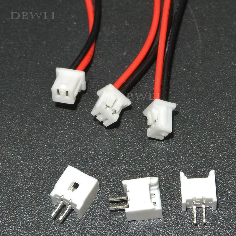 10 Stück Mini Micro JST 1,25 Steckverbinder mit Kabeln in Weiß, 2-Pin, 1,25mm Pitch - Bild 2