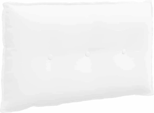 vidaXL Rückenkissen aus Polyester in Weiß, B/T/H: 80 x 19 x 50 cm - Bild 1