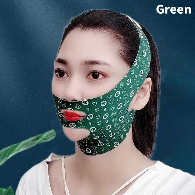 NATAWA V-Linie Lifting Maske, Gesicht, Unisex, Grün - Bild 1