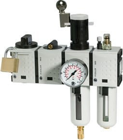 Riegler Wartungsstation SAFETY FUTURA KH-AV-2-tlg. in Weiß aus Kunststoff mit BG 2 und G 1/2 Anschluss - Bild 1