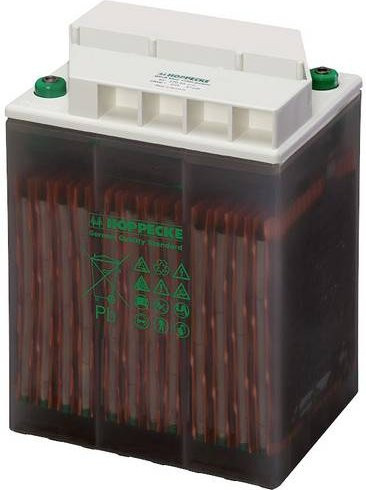 Hoppecke OPzS bloc sun-power VL 12-200 GUG Solarakku Blei-Säure 12V 200Ah B/H/T: 38 x 38,3 x 20,5 cm - Bild 1