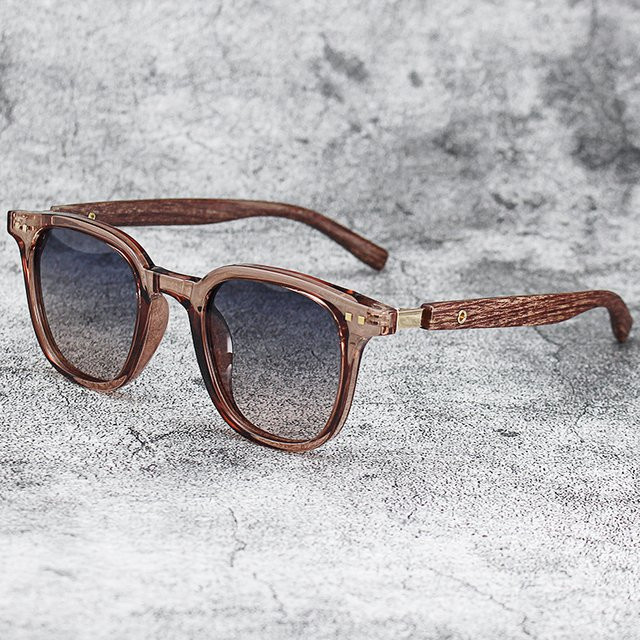 Sonnenbrille, quadratisch, Vollrand, Kunststoff, braun, Unisex - Bild 1