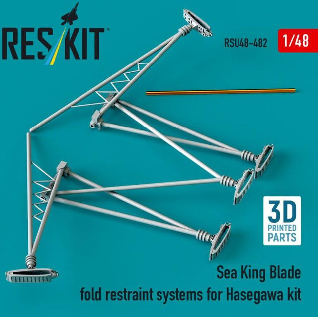 Hasegawa Sea King blade fold restraint systems, 3D Printed - Bild 1