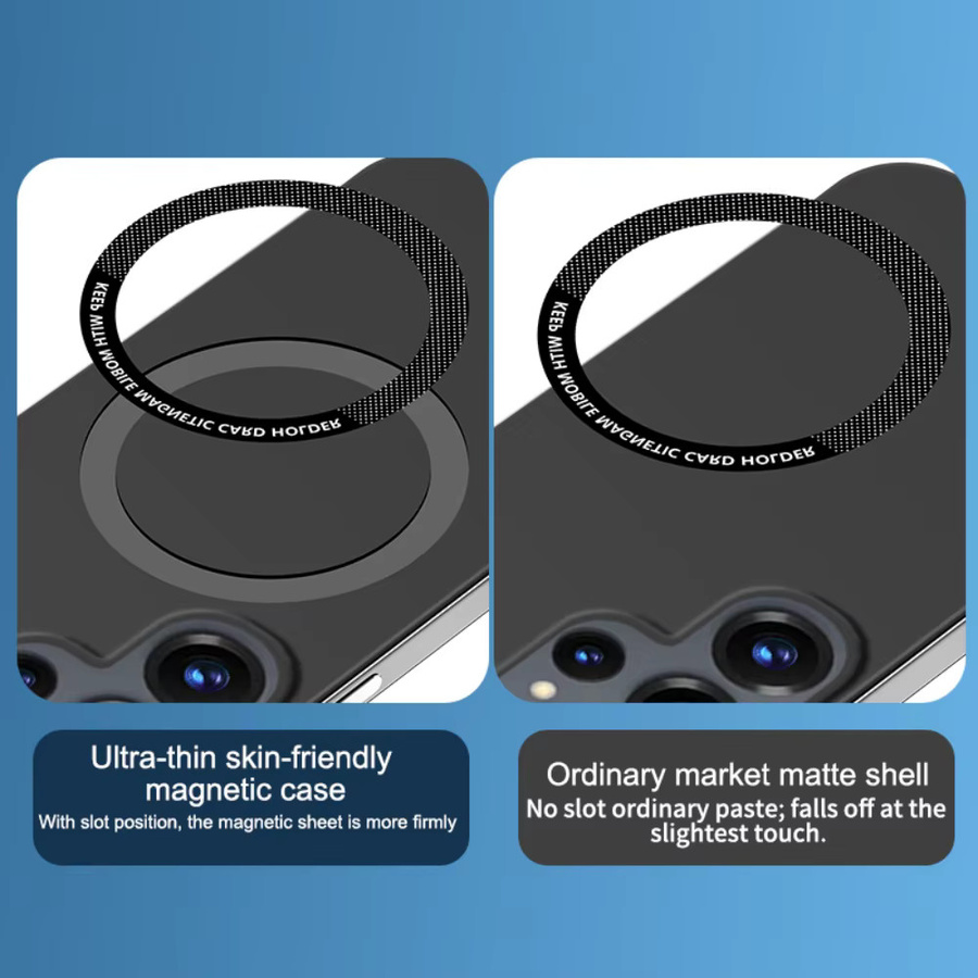 ForMagsafe magnetische Handyhülle für Samsung Galaxy S26 S25 S24 FE Plus Ultra und A55, rahmenlos, mattiert und rutschfest, in Schwarz oder Gelb - Bild 4