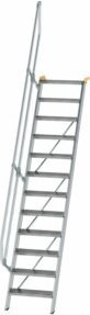 Günzburger MUNK Aluminium-Treppe mit 12 Stufen und 60 Grad Neigung in Silber - Bild 1