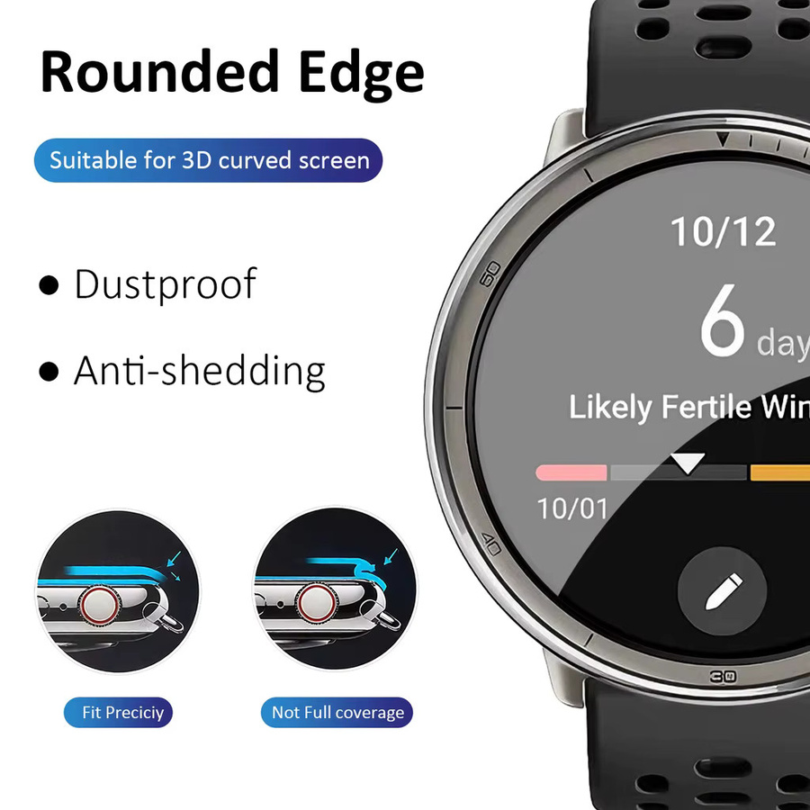 Amazfit Displayschutz Hydrogel, Transparent, Unisex - Bild 3