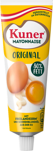 Kuner Mayonnaise Original 80 % Fett 250 ml - Bild 1