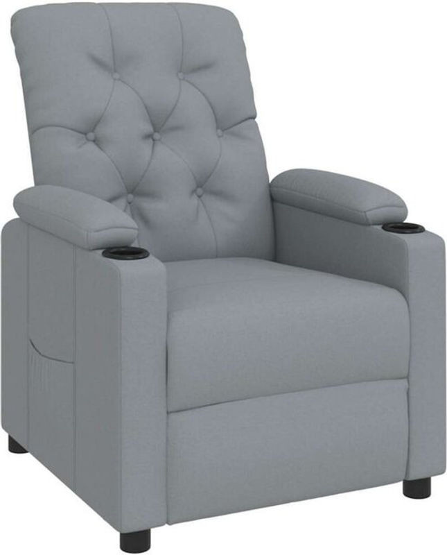 Relaxsessel von vidaxl in Grau aus Stoff und Metall - Bild 1