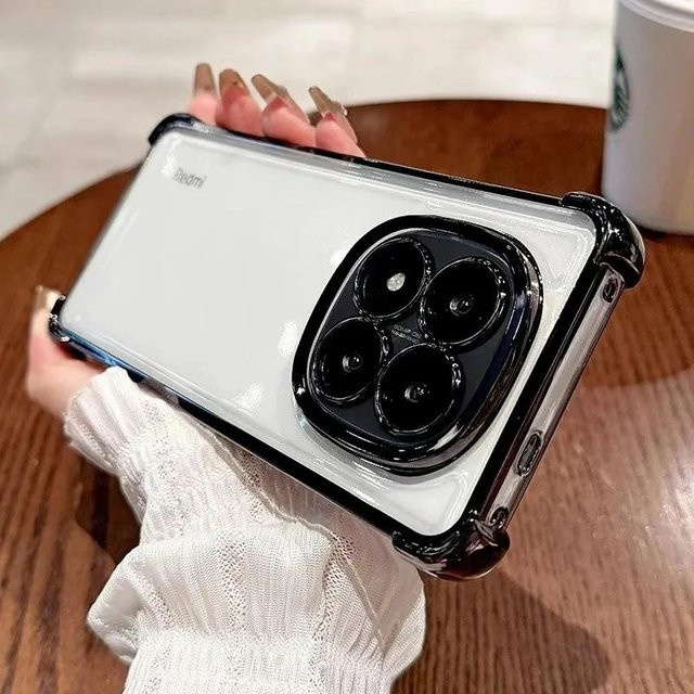 Stoßfeste Silikon Hülle für Xiaomi Redmi Note 15 14 Pro Plus Note 13 Pro 4G 5G Transparent Weiche Rückseite Bumper - Bild 1