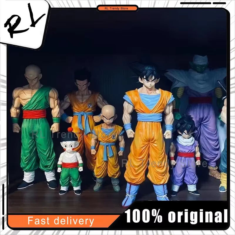 9-teiliges Dragon Ball Z Infinite Z Warrior Set von Bandai mit Goku, Gohan, Vegeta, Piccolo und Trunks als mehrfarbige Figuren aus Kunstharz - Bild 4
