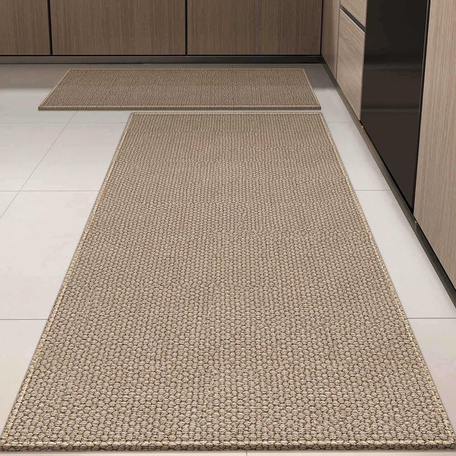 HomeHarmony Küchenbodenmatte beige, wasserdicht, rutschfest und ölbeständig, B/T: 180 x 50 cm - Bild 1