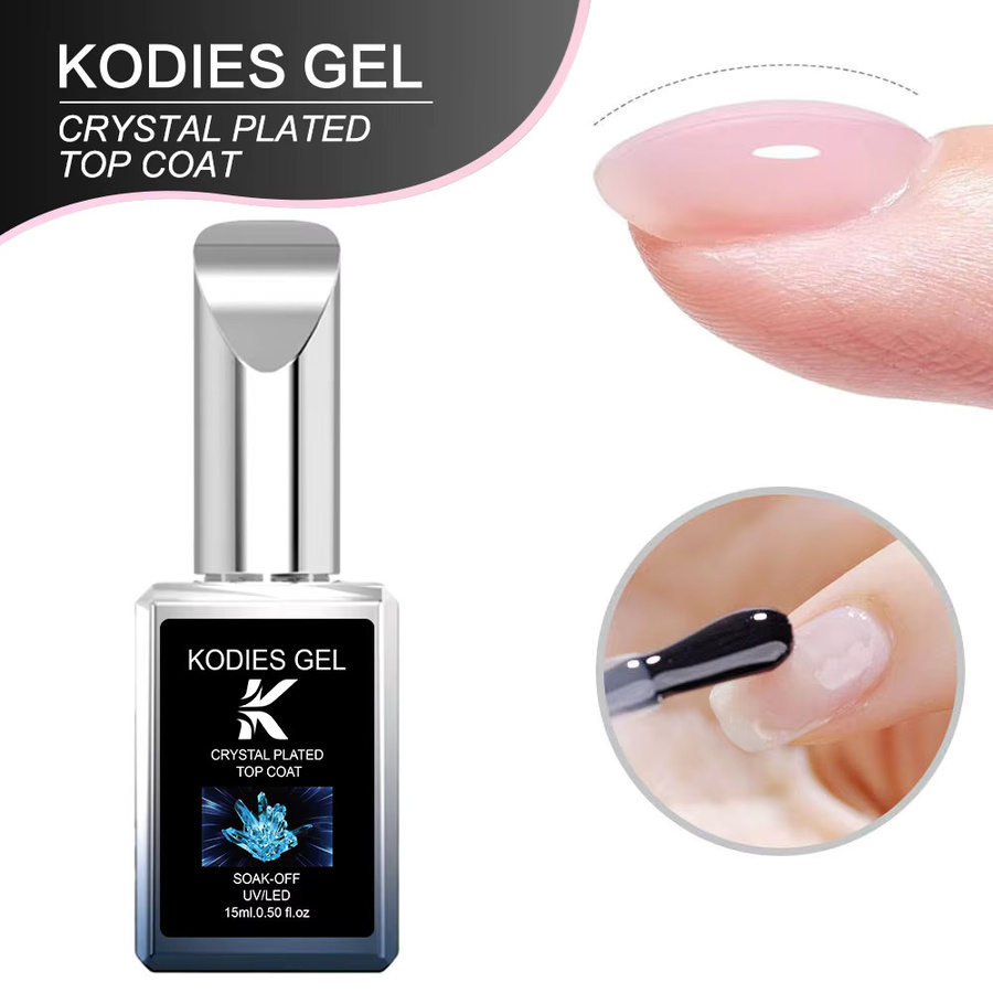 KODIES GEL Crystal Top Coat, Glänzend, 15 ml - Bild 2