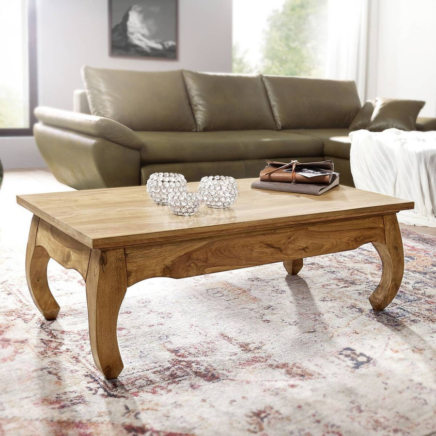Wohnling Couchtisch aus Holz in Braun B/H/T: 110 x 40 x 60 cm - Bild 4