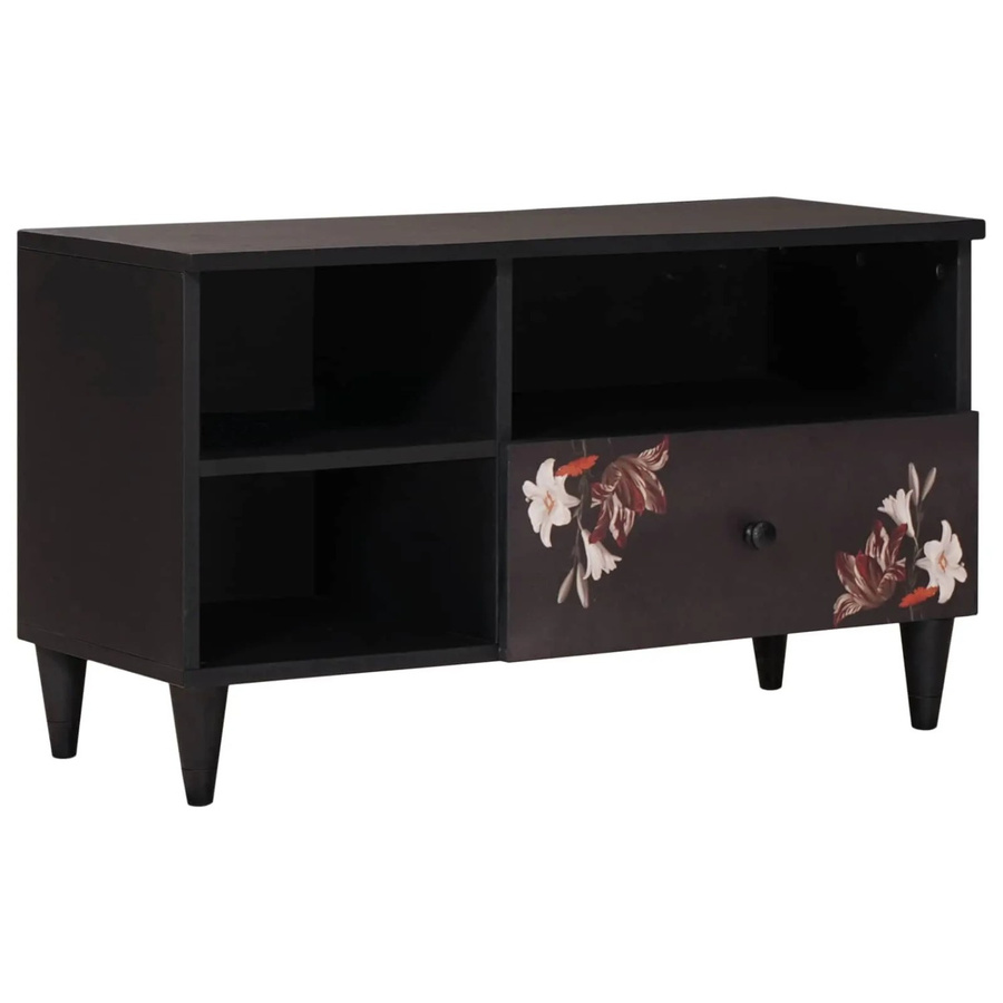 vidaXL Stauraumschrank aus Massivholz Mango in Mehrfarbig, B/T/H: 80 x 33,5 x 46 cm - Bild 2