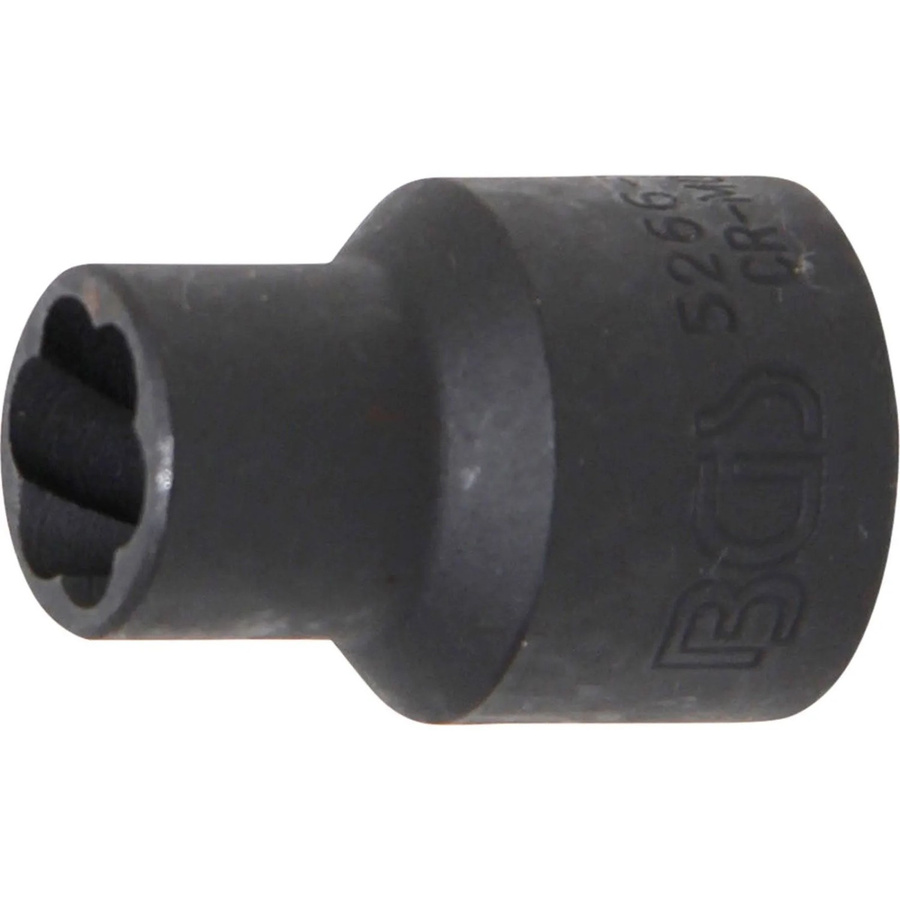 BGS Spiral-Profil-Steckschlüssel-Einsatz und Schraubenausdreher 5266-11 mit 1/2 Zoll Antrieb und 11 mm Schlüsselweite - Bild 2
