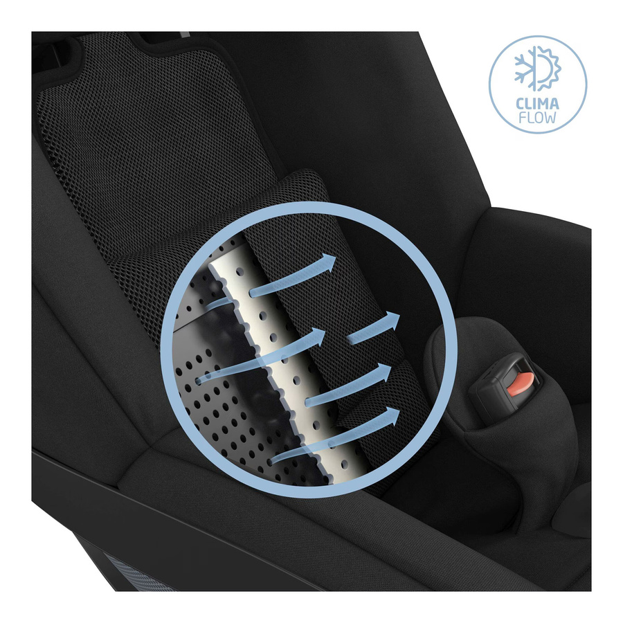 Maxi-Cosi Kindersitz Pearl 360 mit Isofix-Basis FamilyFix 360, Schwarz, i-Size, 75-105 cm - Bild 3