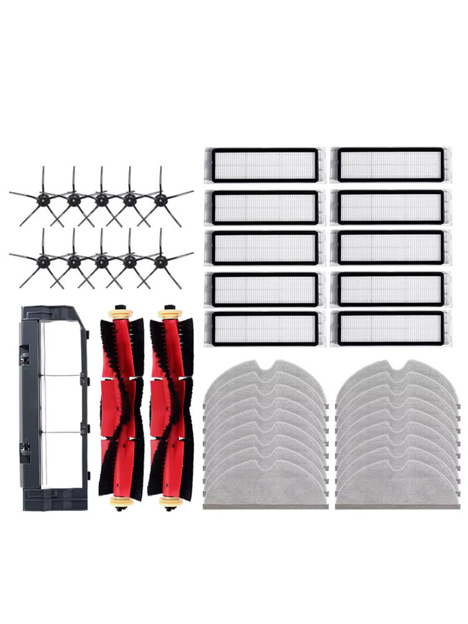 Roborock Ersatzteil-Set mit HEPA-Filter, Wischmopp, Rolle und Seitenbürste für S6 MaxV, S6 Pure, E4, E5, S5 Max, S4 Max, S51, S52 und S55 - Bild 3