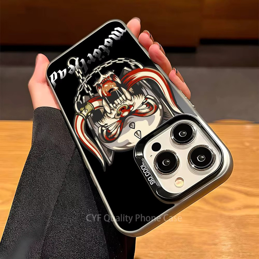 M-Motorhead Rock Band Handyhülle für Apple iPhone 11 12 13 14 15 16 Pro Max Plus in Schwarz mit Protect Plating - Bild 2