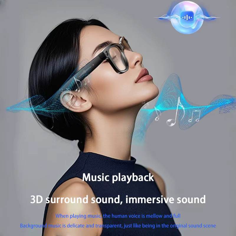 Xiaomi 4K Smart AI-Brille mit 800W Kamera, photochromatische Multifunktions-Bluetooth-Brille für Foto, Video, Sprachanrufe und Übersetzung in Schwarz - Bild 3