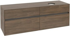 V&B Waschtischunterschrank Collaro in Arizona Oak, WT rechts, B/T/H: 160 x 54,8 x 50 cm - Bild 1