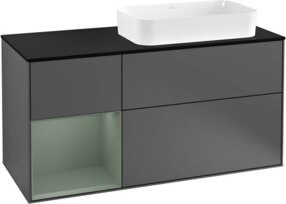 V&B Waschtischunterschrank Finion in Anthrazit, Breite: 120 cm, Tiefe: 50,1 cm, Höhe: 50,1 cm - Bild 1