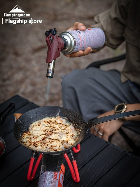 CAMPINGMOON MT-2915-RD Butan-Jetflammen-Gasbrenner in Rot für Camping und BBQ - Bild 1