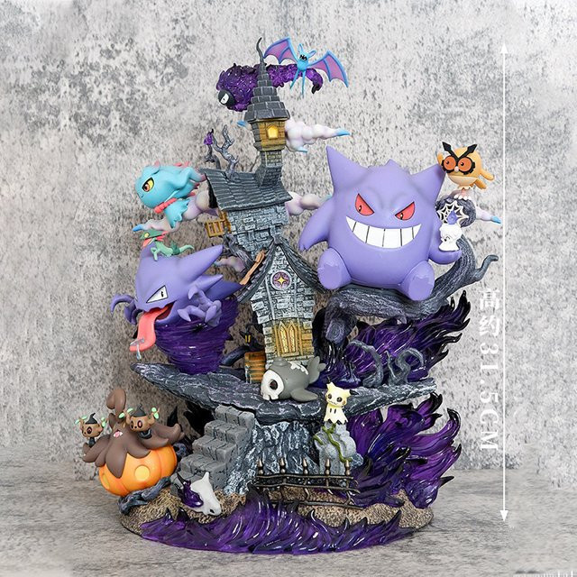 Bandai Pokémon Kleine Workshop-Geisterfamilie, Anime-Statuen, Ornament - Bild 1