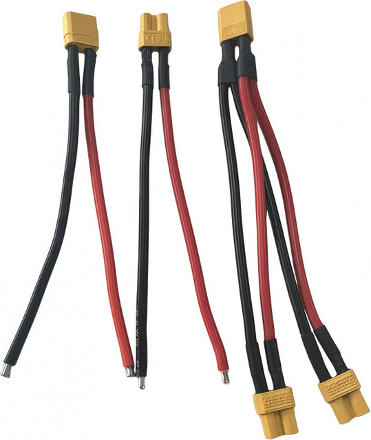KePaQi XT30 Anschlussstecker Set mit 16 AWG Silikondraht für FPV-Drohnen, männlich und weiblich, 10 cm - Bild 1