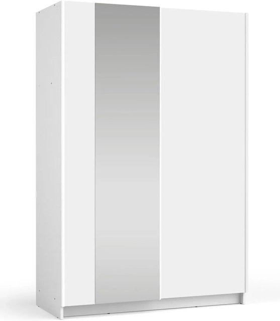 Schwebetürenschrank Sofia von Feldmann-Wohnen in Weiß Matt mit modernem Design, B/T/H: 120 x 54 x 182 cm - Bild 1