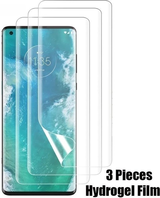 3er-Pack HD Hydrogel Displayfolie für Motorola Moto G85, S50 Neo, E14 Rand 2024, G Stylus 50 Ultra und Fusion Pro Power, transparent - Bild 1