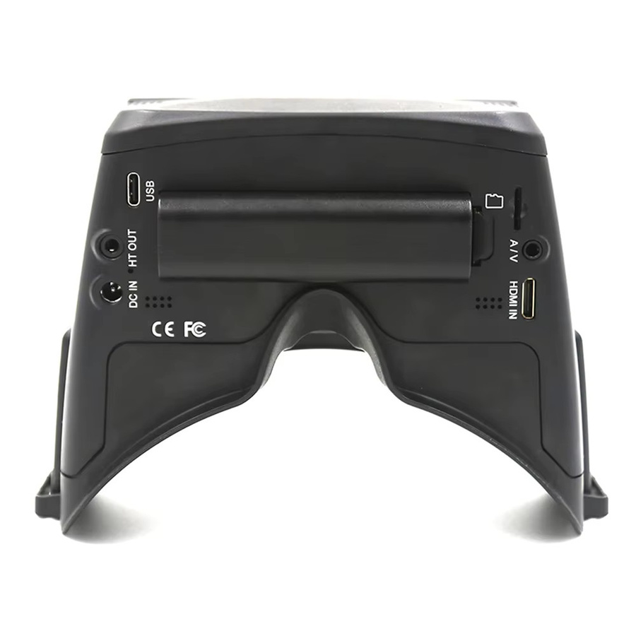 Skyzone Cobra SD/X V4 FPV Brille in Schwarz mit 800x480 LCD Bildschirm, 48CH Diversity Empfänger, integriertem Head Tracker und DVR für FPV Racing Drones - Bild 3
