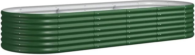 Furnicato Hochbeet aus verzinktem Stahl in Grün, B/T/H: 224 x 80 x 36 cm - Bild 1