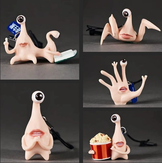 TAKARA TOMY Parasyte Handyanhänger, 5-teiliges Set, Monster-Kreatur-Figur - Bild 1