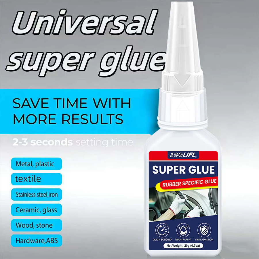 LOOLIFL Universal-Superkleber transparent, schnell trocknend und wasserfest, 20 g - Bild 5
