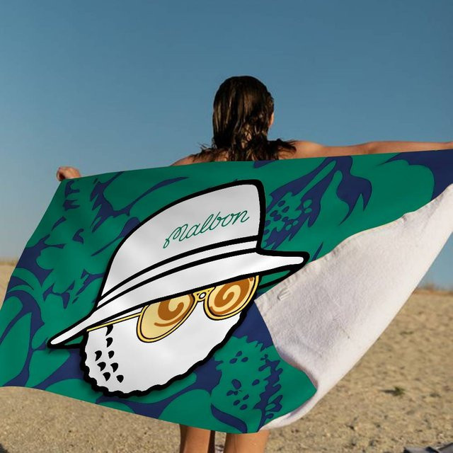 Malbon G-Golf Strandtuch für Mädchen, buntes Mikrofaser-Badetuch, sandfrei und schnelltrocknend, B/B: 50 x 100 cm - Bild 1
