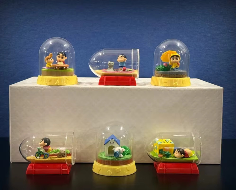 Bandai Xiaoxin in Drift Bottle World, Anime-Figur, Miniatur-Landschaftsszene, Blind Box - Bild 1