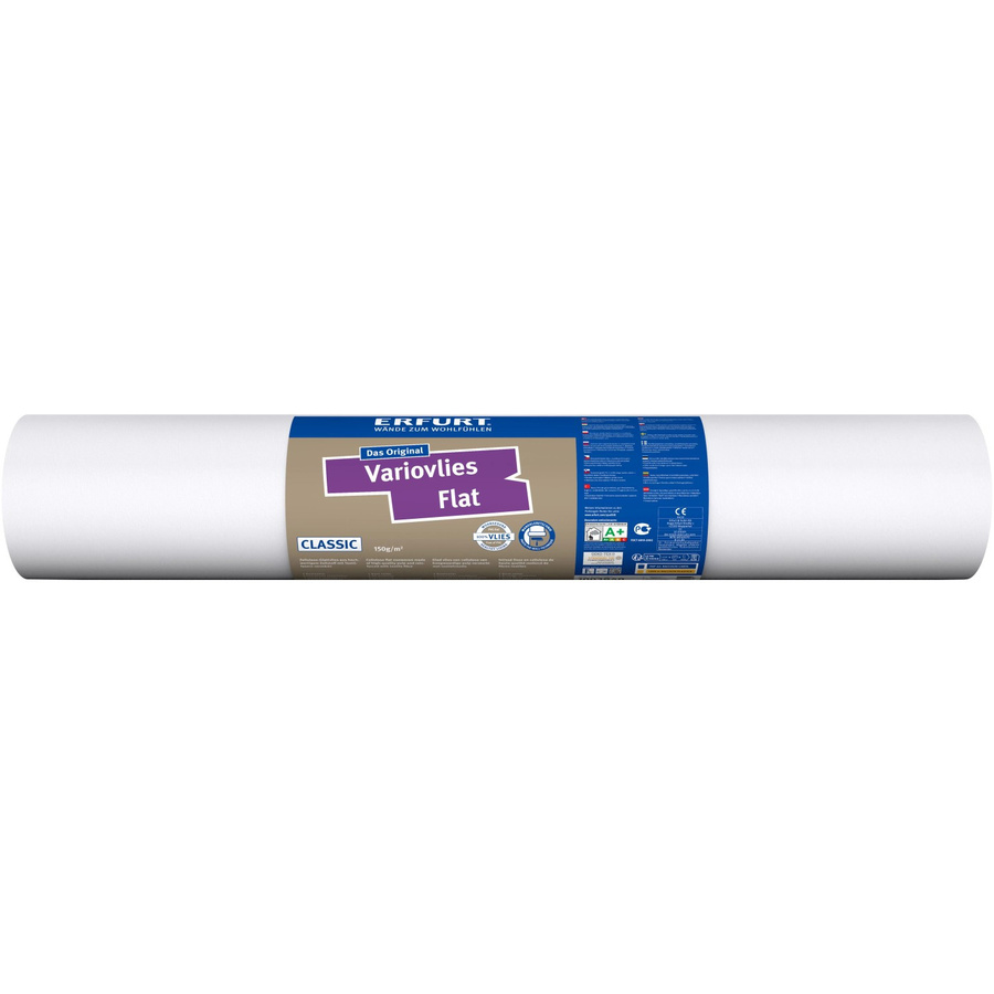 Erfurt Variovlies Flat Classic Vliestapete, weiß, B: 53 cm, L: 25 m - Bild 2