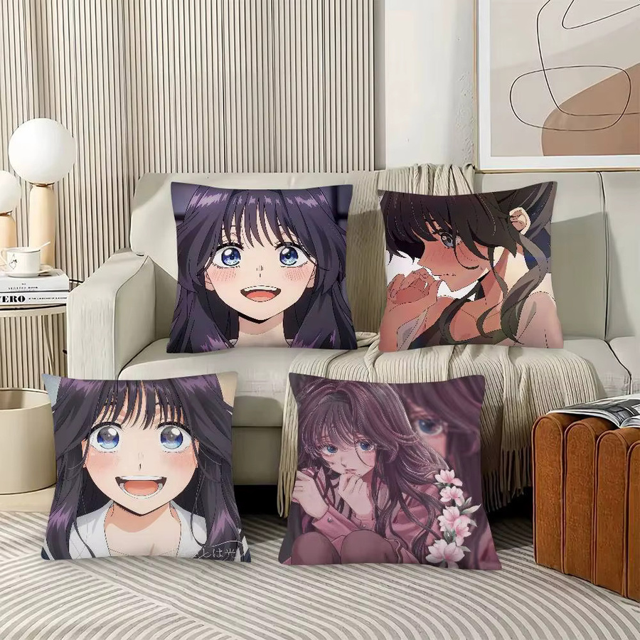 Kayou Kaoruko Waguri Hana Wa Kissenbezug, quadratischer Kissenbezug mit floralem Design, Mehrfarbig, B/T/H: 40 x 40 x 40 cm - Bild 2