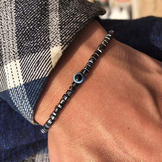 Noter Armband, Hämatit, Schwarz, Unisex - Bild 1