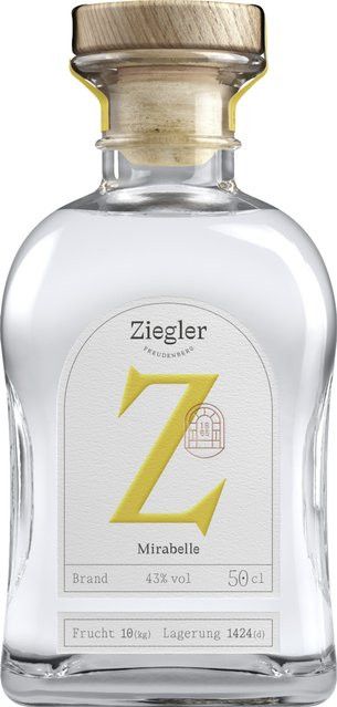 Ziegler Mirabelle Brand, Deutschland, 43% Vol., 0,5 l - Bild 1