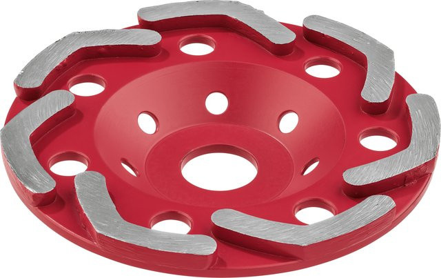 PARKSIDE Diamant-Schleiftopf PDST 125 für Beton, Stein und Fliesen, Durchmesser: 125 mm, Farbe: Rot - Bild 1
