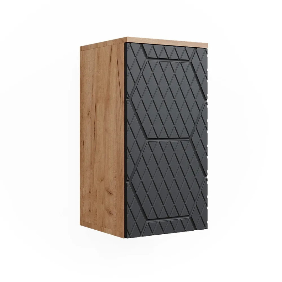 Vicco Hängeschrank Irma Badezimmer in Eiche und Anthrazit mit 2 Fächern, B/H: 30 x 59 cm - Bild 3