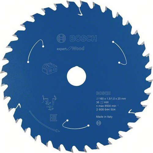 Bosch Expert Wood Kreissägeblatt mit 36 Zähnen, Durchmesser: 160 mm, Breite: 20 mm - Bild 1