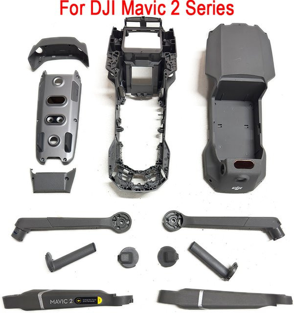 DJI Ersatzteile Set für Mavic 2 Serie: Mittelrahmen, Obere Abdeckung, Motorarm und Fahrwerk in Grau - Bild 1