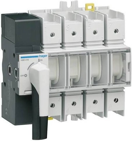 Hager Lasttrennschalter HAE416 4polig 160A 415V grau - Bild 1